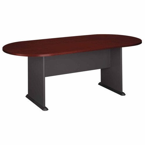 Bush Furniture Conference Tables Racetrack Conference Table, Mahogany