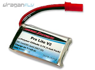 319Sncmp%2BoL Thunder Power RC Pro Lite V2 250mAh 3.7V 1 Cell Li Poly 1s 250 Lithium Battery w/JST