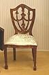 Dollhouse Miniature Round Back Miniature Handcarved Walnut Chair