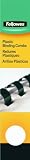 Fellowes 52366, Plastic Combs - Round Back, 1/4, 100 pack, Black