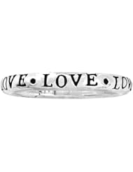 Bob Siemon Sterling Silver "Love" Ring