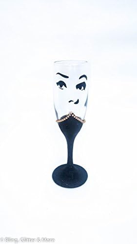 Glitter Champagne Glasses, Bridal Shower Favors, Bridal Shower Decorations, Breakfast At Tiffany's, Bridal Shower Gifts, Glitter Glasses