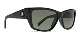 Von Zipper Cookie Sunglasses - Black Gloss / Vintage Grey