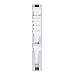 Pyramid Time Systems 4003 Adj.Time Card Rack, 2-1/2-Inch -5-Inch x2-1/4-Inch Dx31-1/2-Inch H, Gray