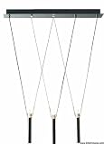ET2 Lighting E20103-19 3 Light Prisms Island Light, Chrome