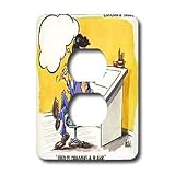 Londons Times Funny Music Cartoons - Drawing A Blank - Light Switch Covers - 2 plug outlet cover