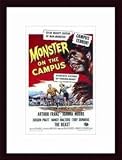 Monster on the Campus, Art Poster by Unknown Artist, with Wood Frame, poster size: 11