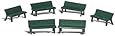 Woodland Scenics O Scale Scenic Accents Park Benches