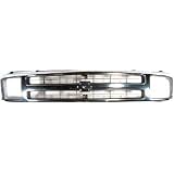 95-97 CHEVY CHEVROLET BLAZER S10 s-10 GRILLE SUV, With Composite H L, Chrome (1995 95... by Parts Train