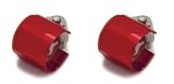 Spectre 3252B Red Pro-Hex Hose End Clamp Cover - Set of 2