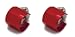 Automotive : Spectre 3252B Red Pro-Hex Hose End Clamp Cover - Set of 2
