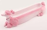Pink Poodle Olive & Cracker Ceramic Tray