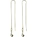 BABY PHAT Gold Tone THREADER Drop CAT Dangle Earrings