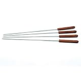Outset QB50 Rosewood and Stainless Steel Skewers; Set of 4
