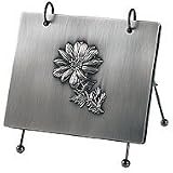 Antique Silver 50 pocket Flip-its tabletop by Burnes - 4x6