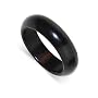 Unique 6 MM Black Onyx Gemstone Band Ring