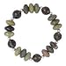 .925 Silver, Jasper & Smoky Quartz Bracelet
