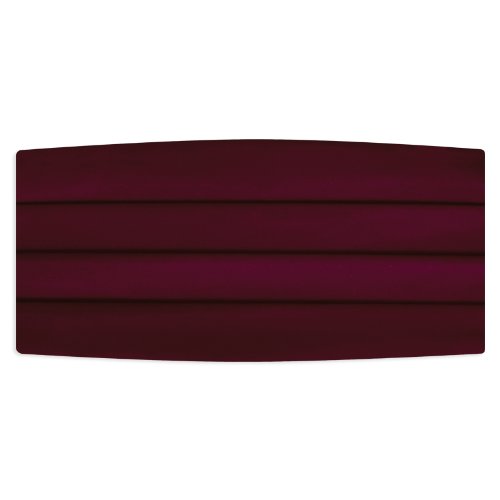 Burgundy Satin Cummerbund