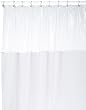 Extra Heavy VINYL Shower Curtain Anti-Bacterial - with Clear Top