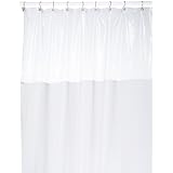 CarnationHomeFashions72by72-InchVinylWindowShowerCurtain,White