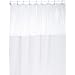 Carnation Home Fashions 72 by 72-Inch Vinyl Window Shower Curtain, White