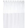 Extra Heavy VINYL Shower Curtain Anti-Bacterial - with Clear Top