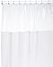 Carnation Home Fashions 72-inch by 72-Inch Vinyl Window Shower Curtain, White