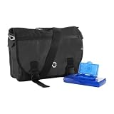 DadGear Black Courier Stripe Diaper bag