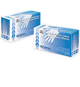 Glove Latex Powder Free Non-Sterile Large - Dynarex 2338