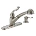 Delta 473-SSSD Saxony Single-Handle Kitchen Pullout Faucet with Soap Dispenser, Stainless