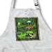 Japanese Garden - Medium Length Apron With Pouch Pockets 22w X 24l