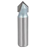 uxcell　ダブルフリュートV-グラーヴビット　V-グラーヴスラブルータービット　CNC 彫刻Vグラーヴビット