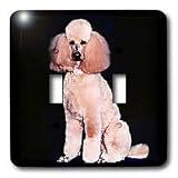 Dogs Poodle - Pink Poodle - Light Switch Covers - double toggle switch