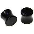 Stone Plug Obsidian 0g - Sold as Pair