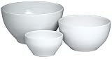  : Emile Henry Couleurs Mixing Bowls, Set of 3, White