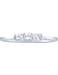 0.26CT-DIA 3-STONE BRIDAL RING