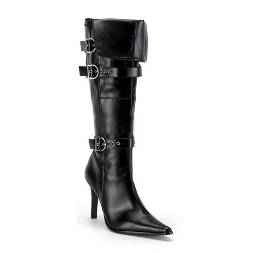 Best Price 3 3/4 Inch Heel Sexy High Heel Pirate Boots Cuff Buckles Costume Accessory