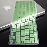 TopCase METALLIC GREEN Keyboard Silicone Cover Skin for Macbook Pro 13 15 17 with TOPCASE® Logo Mouse Pad