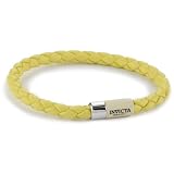 Invicta Giusto Yellow Braided Eco Leather Brac