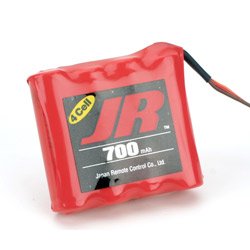 Standard Receiver Pack 700mAh 4.8V NiCD Flat by JR