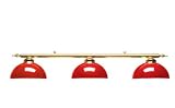Longoni - Luminaire Canopy 3 Globes Rouge