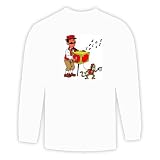 Long Sleeve T-shirt with grinder, organ, monkey, performer, music, street
