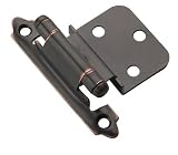 Amerock Decorative 3/8 Inset Self Closing Cabinet Door Hinge Oil Rubbed Bronze