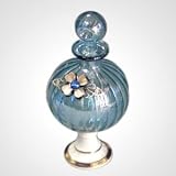 Italian Glass Blue Perfume Bottle