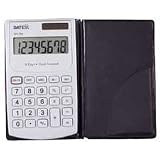 DATEXX / 8 dgt metal wallet calc. Metal , Big number, Big LCD / TDXDH258 / Sold as 1 Each / Mfr Part # DH258