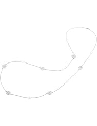Freshwater Cultured Pearl & Sterling Silver 48" Necklace in Sterling Silver