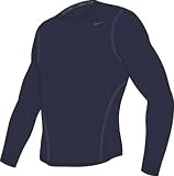 Nike Pro Core Crew Long Sleeve Top (Navy Small)