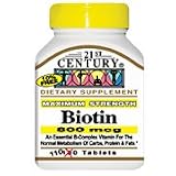 Biotin 800 mcg - 110 tabs., (21st Century)