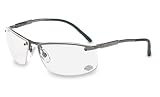 Harley-Davidson Safety Eyewear HD701 Hd 700 Series Gunmetal Frame Clear Lens (1 Pair)