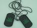 Dog Tag Cannabis Leaf
